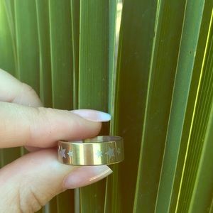 NWT stainless steel gold ring